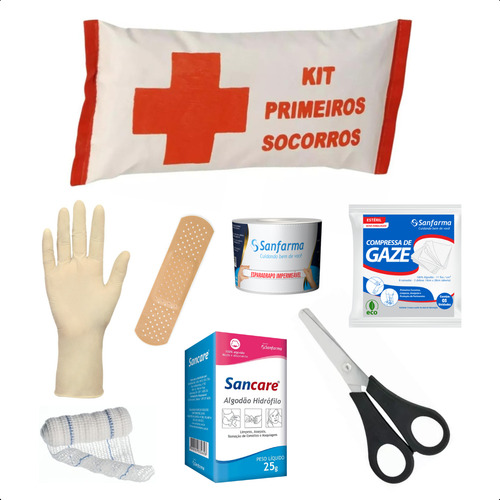 Kit Primeiros Socorros Organizador Emergência Sobrevivência