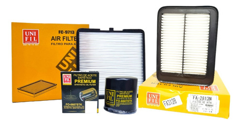 Kit De Filtros Dodge I-10 1.1 2012-2014 Aire Aceite & Cabina