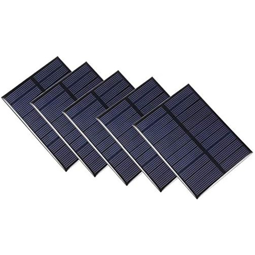 Kit De Cargador De Batería Solar Mini De 5 Piezas, Pan...