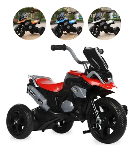 Triciclo Infantil Motoca Moto Com Pedal 3 Rodas Com Som Cor Vermelho