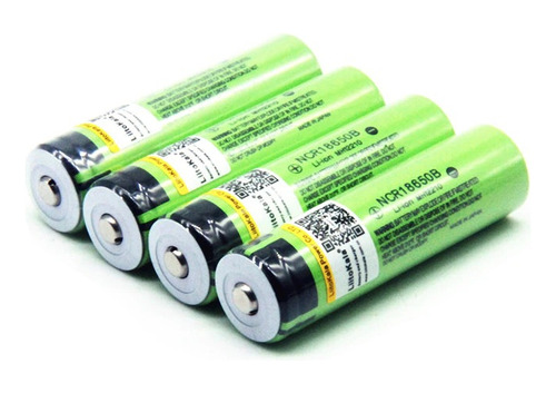 Pack 4 Pilas 18650 3.7v 3400mah Liitokala Ncr18650b