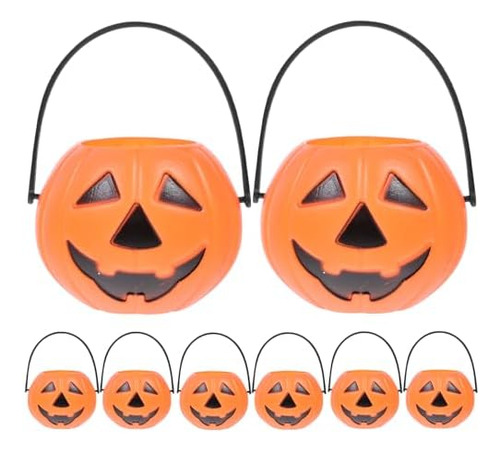 8 Cubos De Dulces De Halloween, Cubo De Calabaza Truco O Tra
