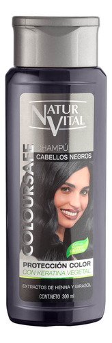 Shampoo Henna Cabellos Negros/canos Coloursafe 300 Ml 