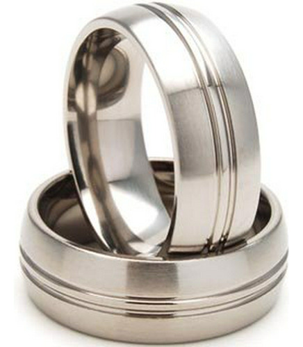 Alianza De Boda De Anillos De Titanio Para Hombres De 8 Mm, 