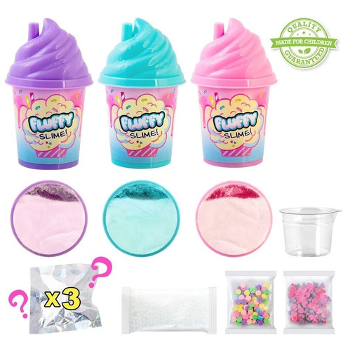 New Slime Shaker Fluffy 3-pack