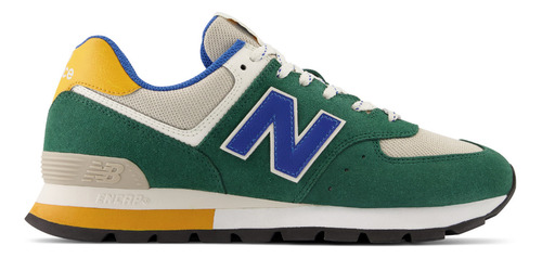 Tenis New Balance 574 Clásicos-verde/azul