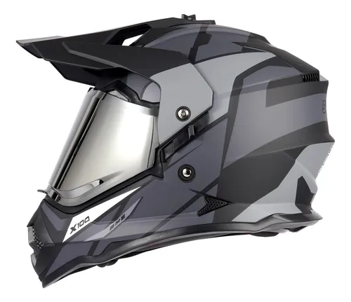 Casco De Motocicleta Dual Sport Certificado De Orthrus Dot D