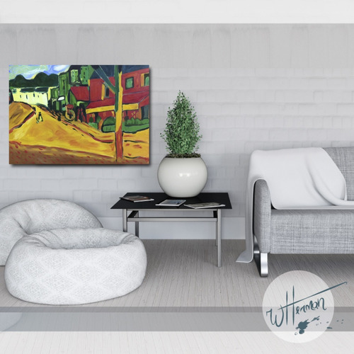 Imagem 2 de 2 de Releitura Óleo S/ Tela Mauríce De Vlamink 70 X 50cm