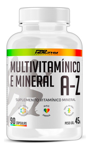 Multivitamínico E Mineral A-z 90 Caps - Pro Healthy