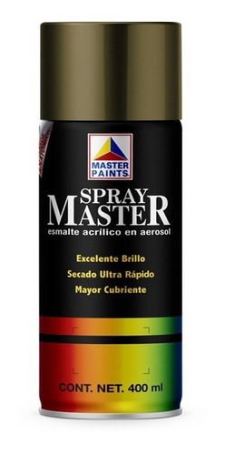 Pintura En Aerosol Master Acuario Oro Rico 400 Ml Am81405