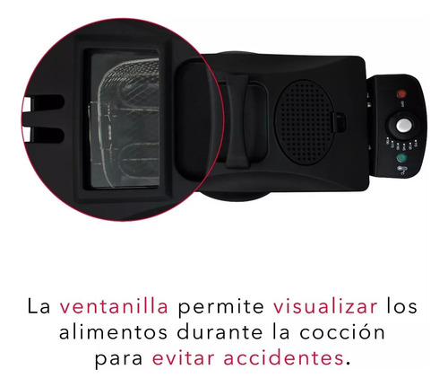 Freidora Electrica Acero Con Temperatura Ajustable Rca 1500w