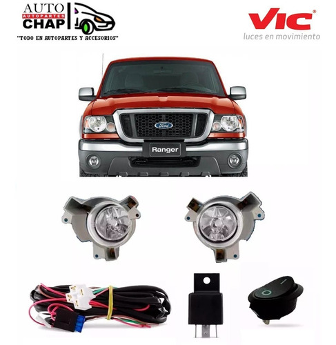 Kit Faro Auxiliar Ford Ranger 2004 2005 2006 2007 2008 2009