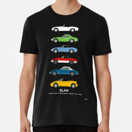 Remera Colección De Coches Clásicos Elan Sportscar Algodon P