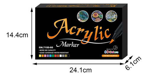 Lrxp Sroje Juego De Marcadores De Pintura Acrílica