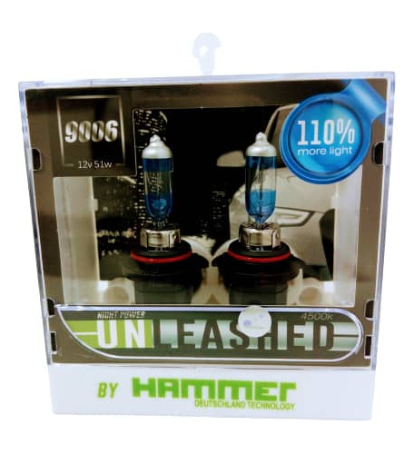 Bombillos 9006 12v 55w 110% Más Luz Halógenos Marca Hammer