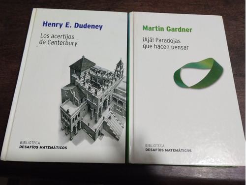 Lote X 2 Desafios Matemáticos. Acertijos/paradojas. Olivos.