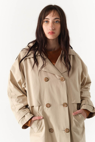 Trench Mujer Impermeable Largo Tapado Piloto Frias - Bolivia