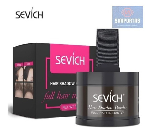 Imagen 1 de 10 de Sombra Sevich Cubre Canas Y Calvicie Barba Colores 4grs.