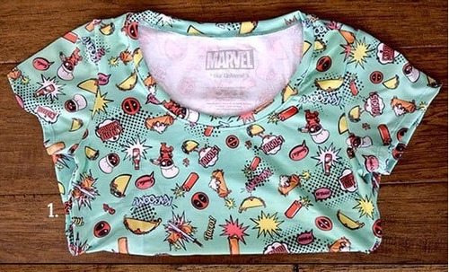 Her Universe Deadpool Hi-lo Top Loot Crate Blusa Camiseta