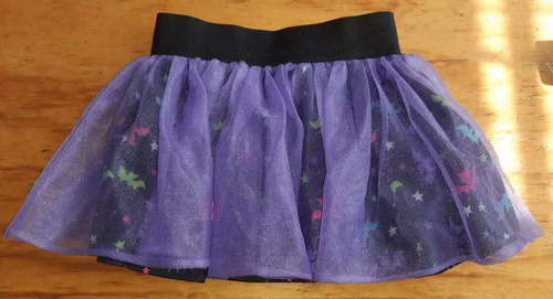 Falda Con Holanes Vampirina Niña Talla 3 Años