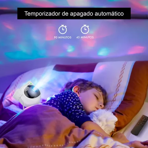 Proyector Lampara Para Niños 8 colores Luces LED Estrellas