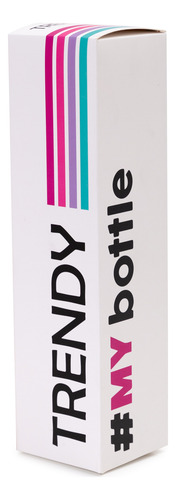 Termo Acero Inoxidable Medio Litro Mate Botella Agua Trendy Negro