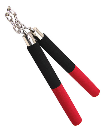 Treinamento De Brinquedo Nunchucks Acolchoado De Vermelho