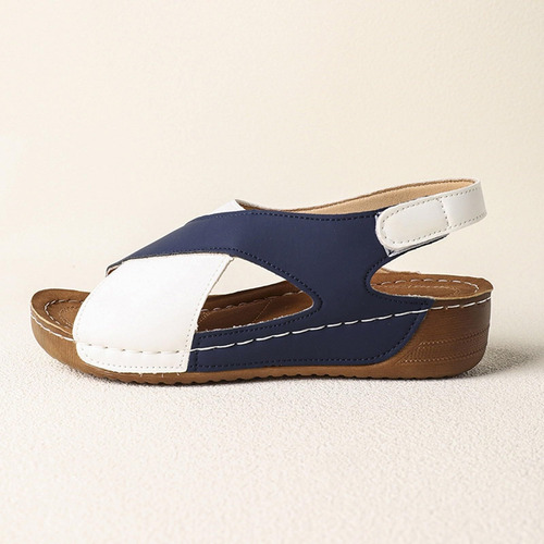 Sandalias Para Mujer Informales 2025 Con Bloques De Color