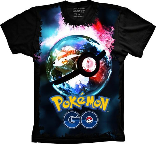 Camisa, Camiseta 5%off Anime Pokémon Go Exclusiva Top Linda