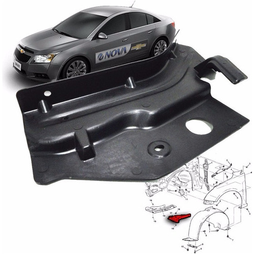 Deflector Frontal Aire Chevrolet Cruze Original Gm 3c