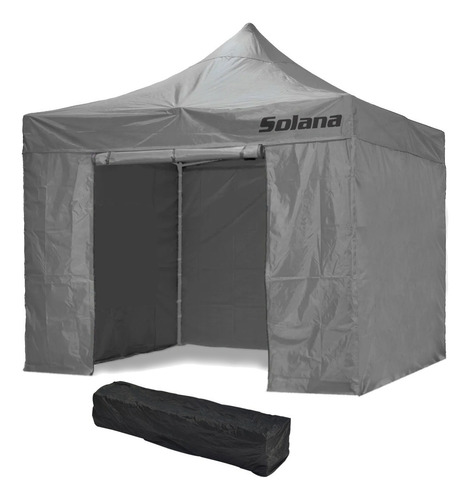 Gazebo plegable Solana SOL-S4.1-GR 3m x 3m x 2.5m - gris oscuro