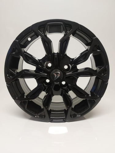 Rodas Brw Chevrolet Onix Celta Aro 15 4x100 (jogo) +bicos Cor Preto Brilhante