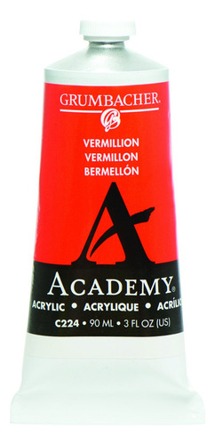 Grumbacher Pintura Acrílica Metal Tube Academy De 3.0 Fl Oz,