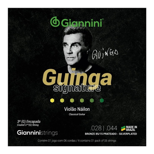 Encordoamento Giannini Signature Guinga Violão Nylon