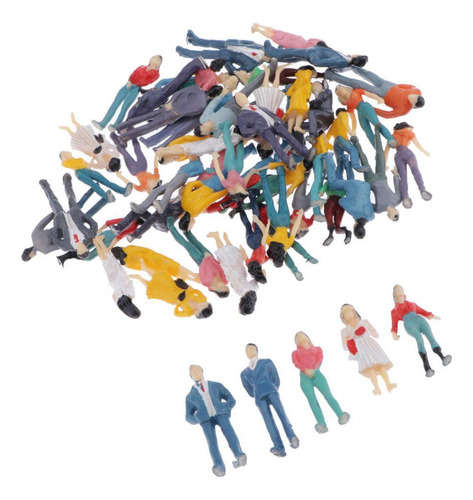 Conjunto De 50 Miniaturas De Pessoas Para Maquetes