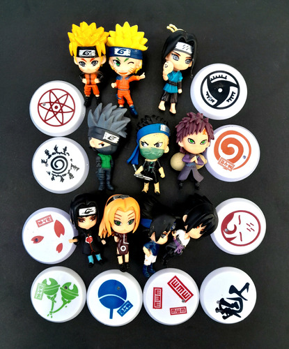 Lote Muñecos Naruto Con Base - Los Germanes