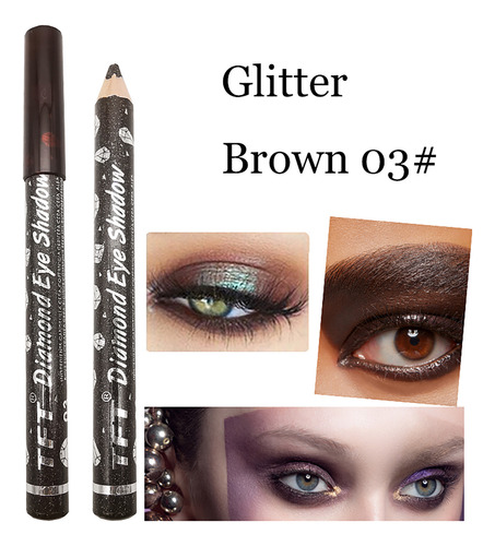 Caneta De Lantejoulas Lying Silkworm Pearlescent Stick Color