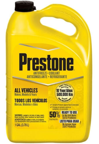 Anticongelante Prestone Todo Vehículo (50/50) G2