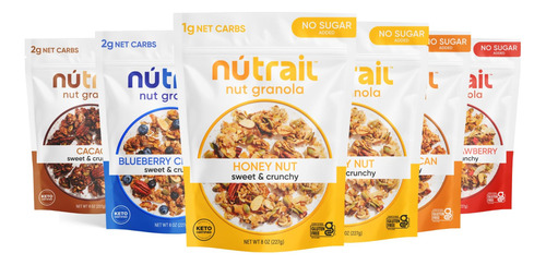 Granola De Nueces Variada Sin AzĂșcar 227 Gramos 6 Unidades