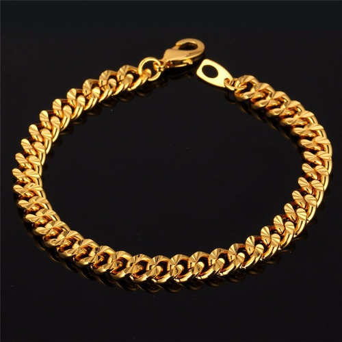 Pulsera De Hombre Enchapada En Oro 18, 50% Off!