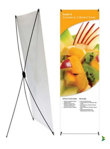 8 Pz Banner Display Araña Fibra 80x180 Estructura Super Eco