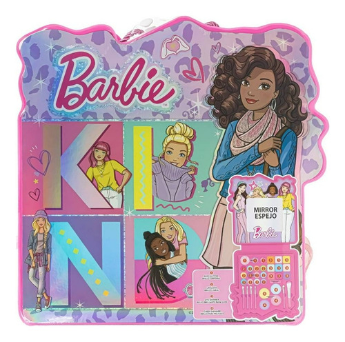 Kit De Maquillaje Infantil Barbie No Toxico