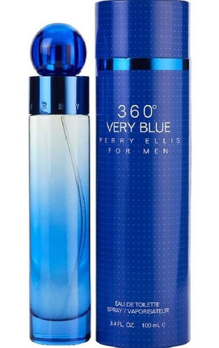 Perfume 360 Very Blue Perry Ellis Edt 100ml Caballero Origin