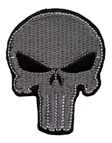 Parche Bordado Calavera Punisher, Parche Calavera Castigador