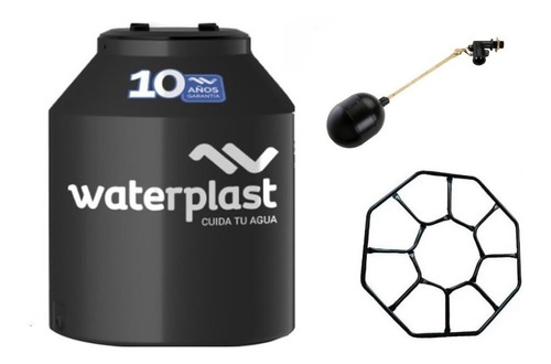 Combo Tanque Waterplast 400 Lt+ Base Reforzada + Flotante Cu