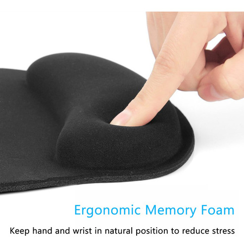 Mouse Pad Ergonomico Con Cojín Reposamuñecas Antideslizante