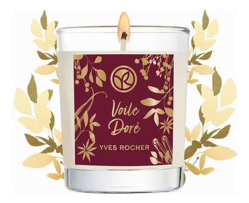 Vela Perfumada Voile Dore Yves Rocher Aroma Vainilla