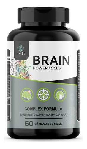 Nootrópico Brain Power Focus - (60 Cáps) - Fórmula Completa