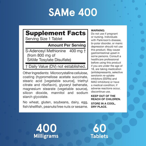 Same 400 Jarrow Formulas 60 Tabletas