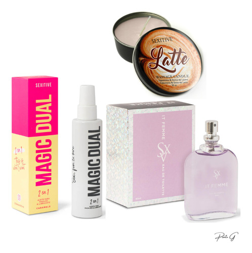 Perfume It Femme Floral + Gel Y Aceite 2 En 1 + Vela Regalo